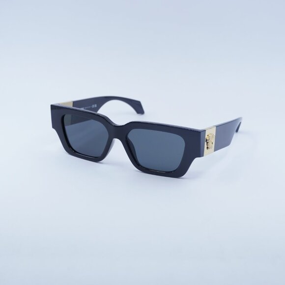 Versace VE4497U GB1/87 Sunglasses Black Square Frame, Grey Lenses main image 3